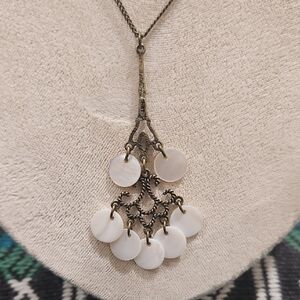 Elegant White Pendant Necklace